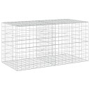vidaXL Gabion med 5 mm tråd og 10x10 cm mesh 200x100x100 cm