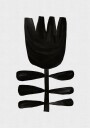 Black Abstract Flower Plakat / 21x30