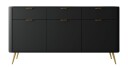 Walia Kommode 163 cm   Svart