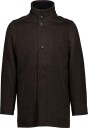 Bison Relaxed Fit Wool Car Coat   BROWN   M