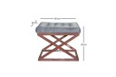 Gillie Sittepuff 40 cm   Kobber/Grå