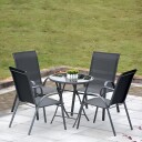 Sett med 2 hage stoler for terrasse balkong MultiGarden Grå