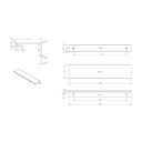 Norema Møbelhåndtak Luna Svart 160mm