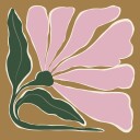 Big Blooming V Plakat Plakat / 70x70cm