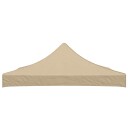 vidaXL Teltduk for festtelt 3x3 m Beige 270 g/m²