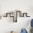 Vegghylle Svart Eik 104,5x10x43 cm Konstruert Tre