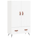 vidaXL Highboard hvit 69,5x31x115 cm konstruert tre
