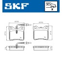 Bremseklosser SKF VKBP 91059 E