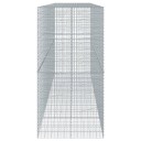 Gabionkurv med deksel 500x100x200 cm galvanisert jern