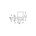GROHE ESSENTIALS TANNGLASS M/HOLDER