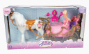 Princess Amelia Fashion Princess Hest Og Vogn Med Dukke Rosa