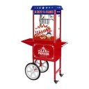 Royal Catering Popcornmaskin - Vogn inkludert - Amerikansk design 10010538
