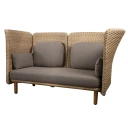 Cane line Arch 2 seters sofa med høy arm /ryggstøtte