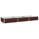 vidaXL Hevet Hagebed Brun 240 x 80 x 24 cm kaldvalset stål