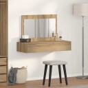  Vegghengt Sminkebord Kunstnerisk Eik 100x40x70 cm