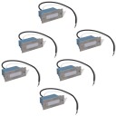 Innfelte LED trappelys 6 stk 44x111x56 mm