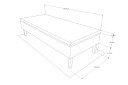 Prime Rammeseng 80x200 Ancona   Grå