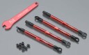 Traxxas 7138X Toe links aluminum red-anodized 4