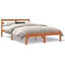 vidaXL Sengeramme brun 150x200 cm heltre furu 8721012406179