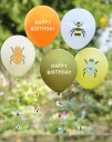 5 stk 30 cm Ballonger med Haler og Motiv av Innsekter Bug Party