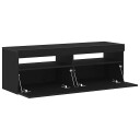  TV skap Svart 120 x 35 x 40 cm Konstruert tre