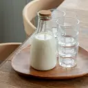 Hadeland Glassverk Melkemugge Med Kork 700ml Norgesglasset