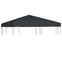 vidaXL Toppduk til paviljong 310 g/m² 3x3 m grå