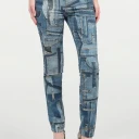 Roberto Cavalli Dame Jeans Blå 2XL,