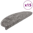 vidaXL Trappematter 15 stk grå 65x25 cm
