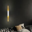 Norlux Mirach Vegglampe Opp og Ned 2x6W 2700K Hvit Gull Dimbar