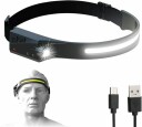 Hurtel LED Hodelykt med Sensor - Svart