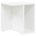 vidaXL Avlastningsbord Hvit 37 x 32 x 40 cm Konstruert tre