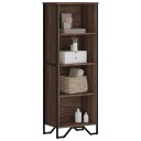 Bokhylle brun eik 50x31x137,5 cm konstruert tre