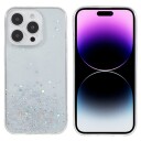 Trolsk Mobildeksel med Flytende Glitter Stjernehimmel (iPhone 14 Pro Max) Rosa