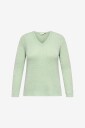 Only Carmakoma Pullover carGeena L/s V neck Knt Grønn