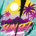 Fiestas Guirca 90-talls Sunset Grilldress Kostyme Medium 80998