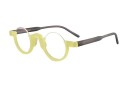 Eo Selection Runde briller HalfWay fra eo-Selection Gul Acetate rund Large