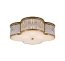 Basil 17" plafond mässing/klarglas