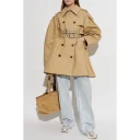 Ganni Dame Frakker Beige M,