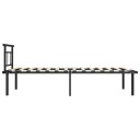 vidaXL Sengeramme svart metall 100x200 cm