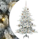  Kunstig sammensatt juletre med 150 LED med stativ 150 cm PVC