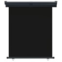 vidaXL Sidemarkise for balkong 140x250 cm svart