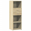  Hylle sonoma eik 40x42,5x124 cm konstruert tre