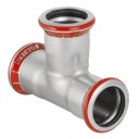 Geberit T-stykke 76mm Rørdel i Stål for Byggematerialer