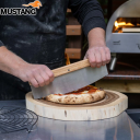 Pizzaskjærer 32 x 11 cm Rustfritt Stål/Tre