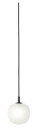 Muuto Rime Pendant 12 cm Opal / Black