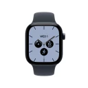 Apple Watch Series 12 42mm Smartklokke Nattblå Keramikk med Marineblå Sport Band