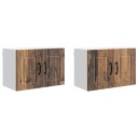  Kjøkkenskap 2 pcs Gammelt tre 60 x 31 x 40 cm Konstruert tre