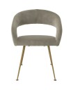 Bravo spisestol savona greige velvet