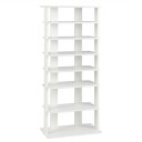 Skostativ 7 lags skostativ i retrostil 45 x 25 x 110,5 cm hvit
